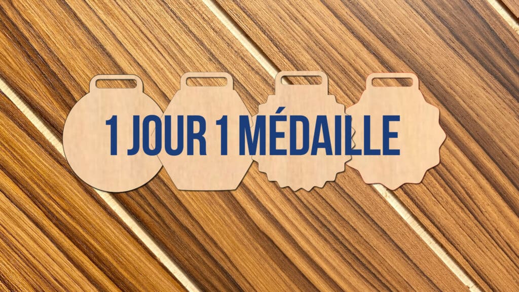 Médailles en bois personnalisées : le défi « 1 jour, 1 médaille » de Medayeo
