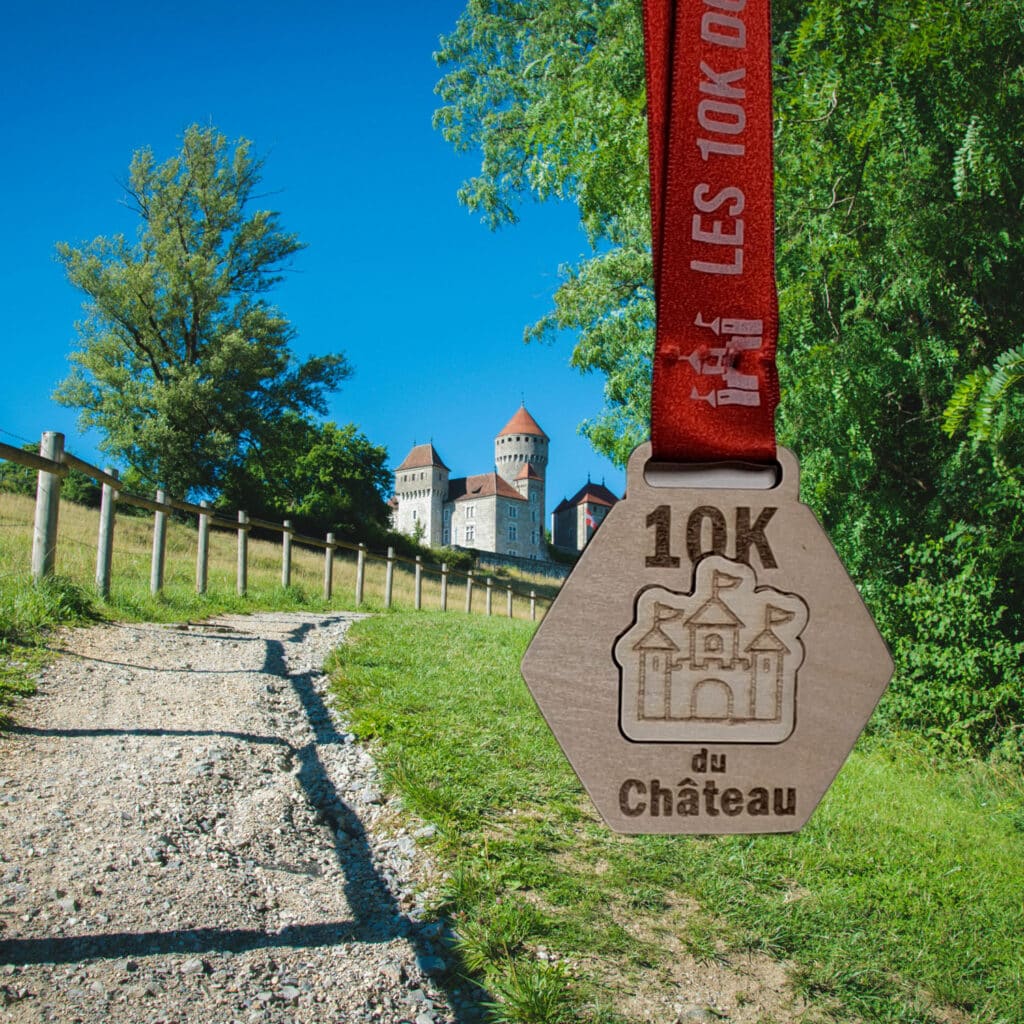 médaille en bois château en France