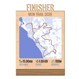 trophée bois trace GPS